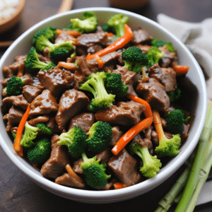 Beef and Broccoli Stir Fry in a Bowl