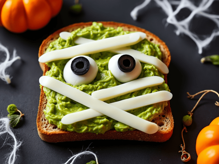 Halloween Mummy Avocado Toast – A Fun Breakfast for Kids