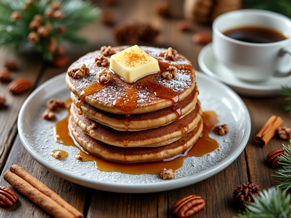 Gingerbread Pancakes With Cinnamon Butter Satisfy Your Cravings