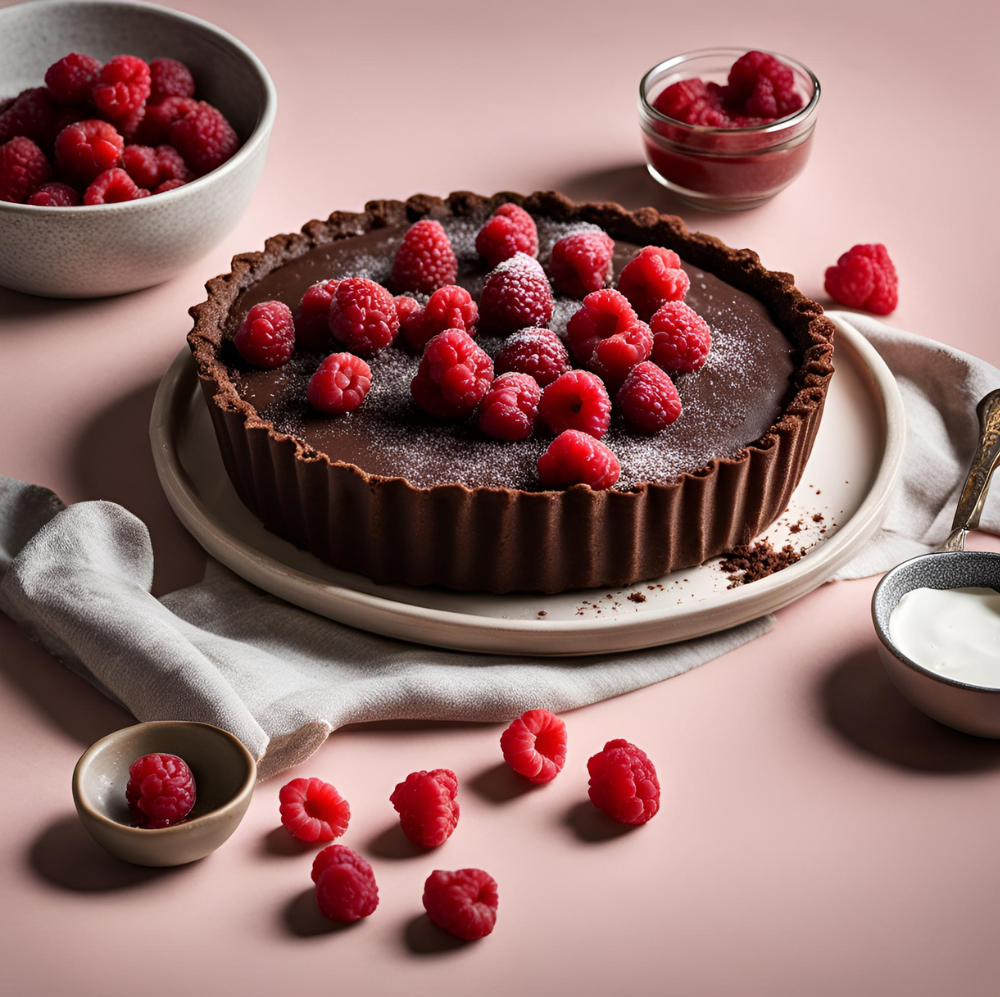 Chocolate Raspberry Tart - Satisfy Your Cravings